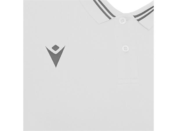 Yukar Polo HVIT/GRÅ XL Sporty poloskjorte i bomull 