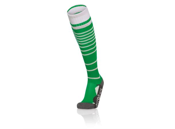 Target Socks BLK/YEL XS Stripete høye fotballsokker - Unisex 
